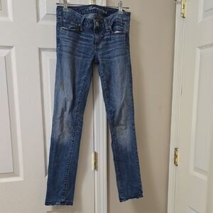 American Eagle Outfitters Dark Blue Skinny Jeans